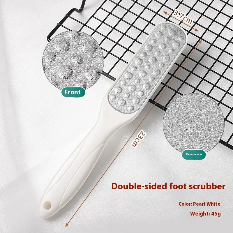 Stainless steel double-sided foot grinder for callus removal in OPP bag packaging