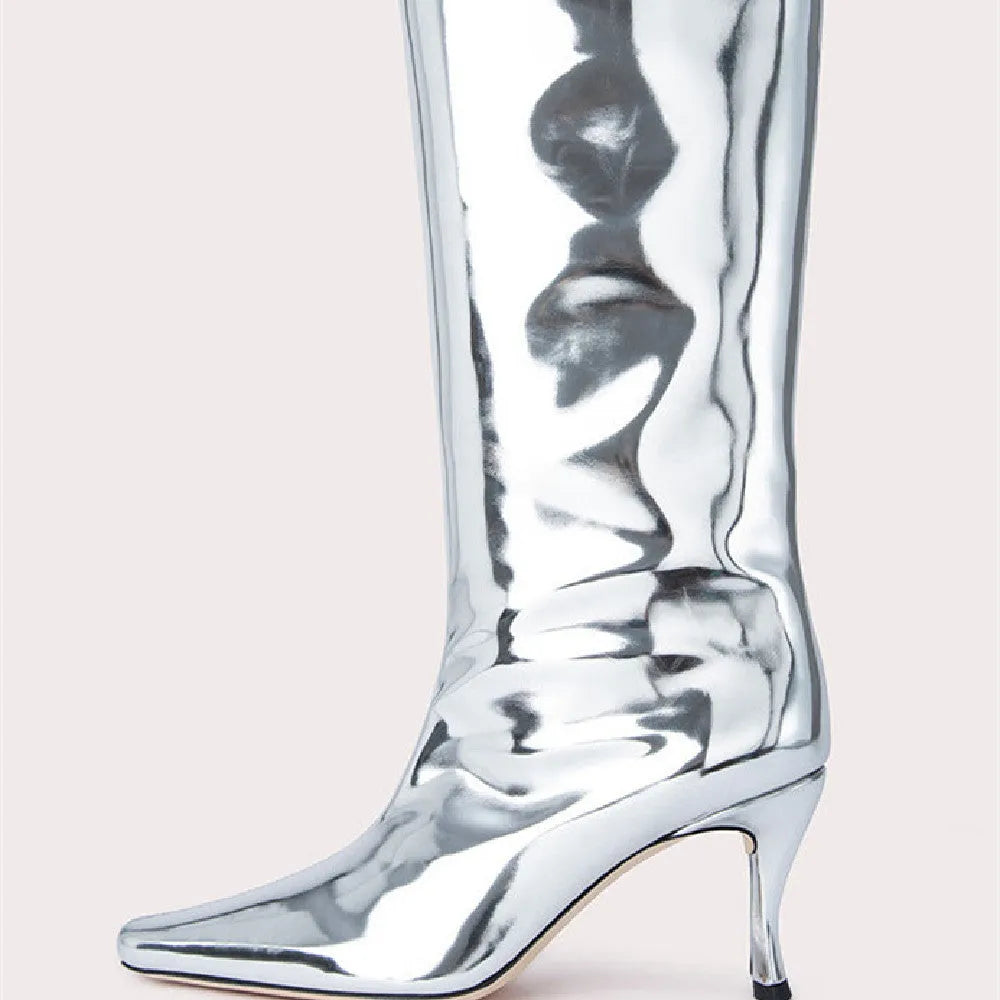 Women's square toe ankle cowboy boots in microfiber, shown in multiple colours including black, grey, and snake pattern.