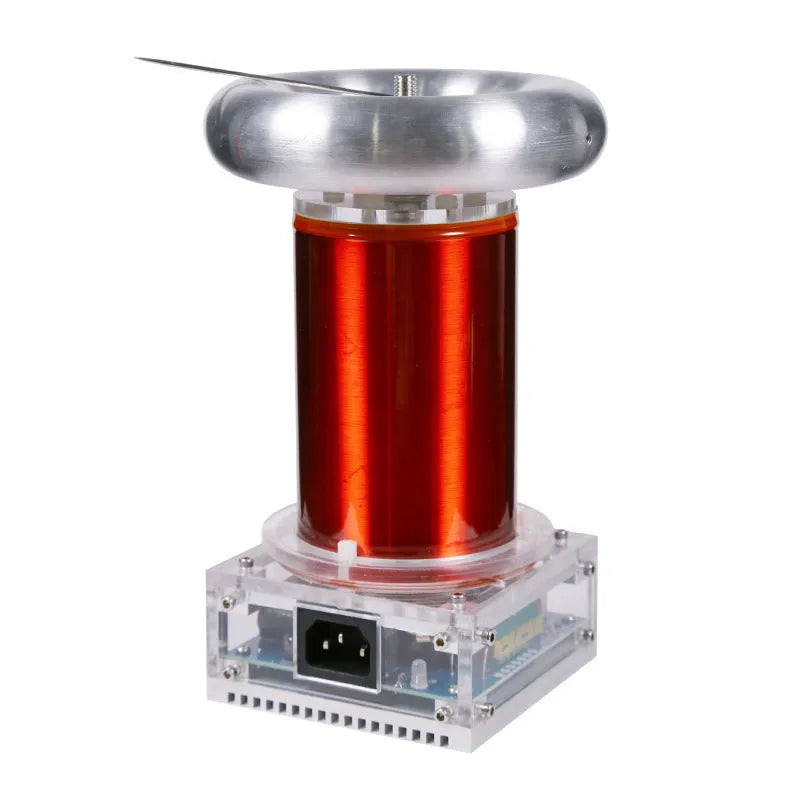 SSTC music Tesla coil driver board unit with connections for power, audio, and controller.