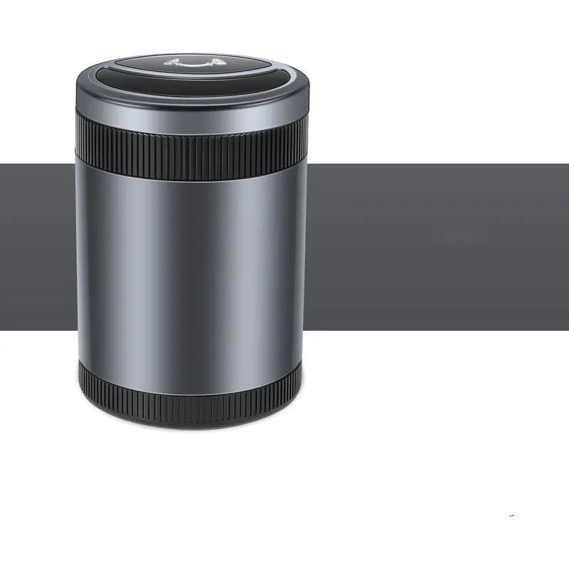 Automatic sensing ashtray in Deep Sky Grey colour with USB connectivity for vehicle home office use
