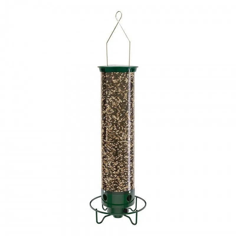 White metal hanging hummingbird feeder bird cage in geometric style with iron construction