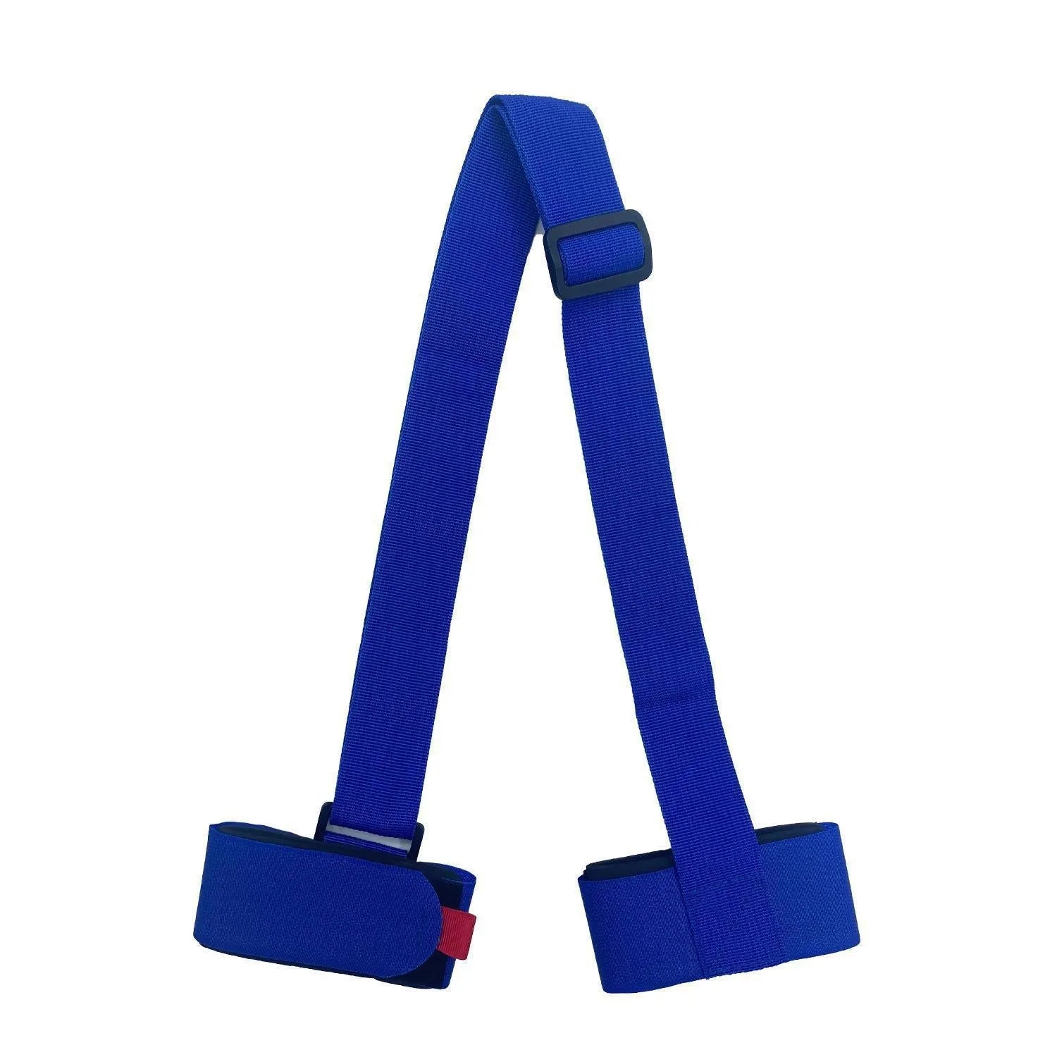 Adjustable hook and loop shoulder strap for skiing bandage and equipment transport in four colour options