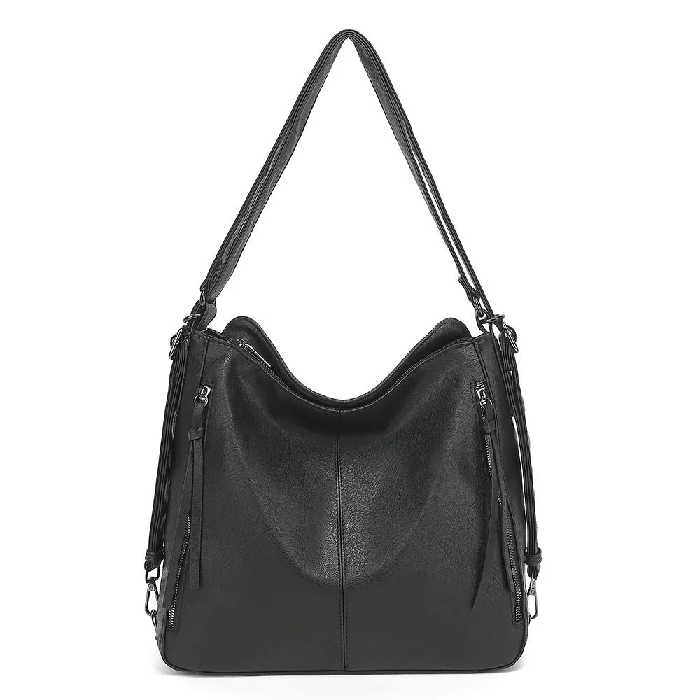 Travel multi-functional shoulder messenger bag in PU with square vertical shape and sandwich pocket, available in multiple colours