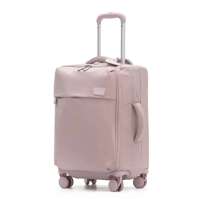 Waterproof Oxford cloth suitcase with universal wheels in bluestone green colour