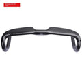 Carbon fibre road bicycle drop handlebar in Black Grey Silver UD pattern, shown in Matte and Bright finishes.
