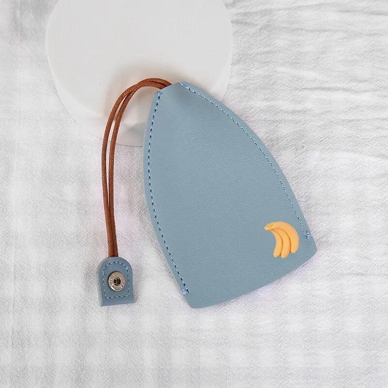 Colourful cartoon pull-out key case in PU leather for car key protection