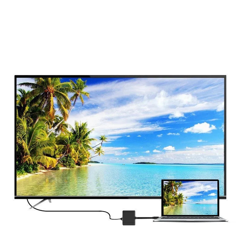 Black USB Type-C to HDMI adapter cable for Nintendo Switch video output connection
