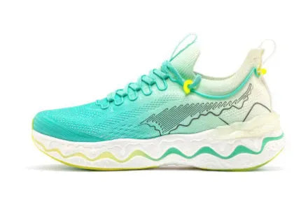 Women's running shoes with cushioned knee pads and thick rubber soles in various colours.
