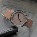Creative ladies quartz watch with alloy dial and PU leather strap, white colour option, on display