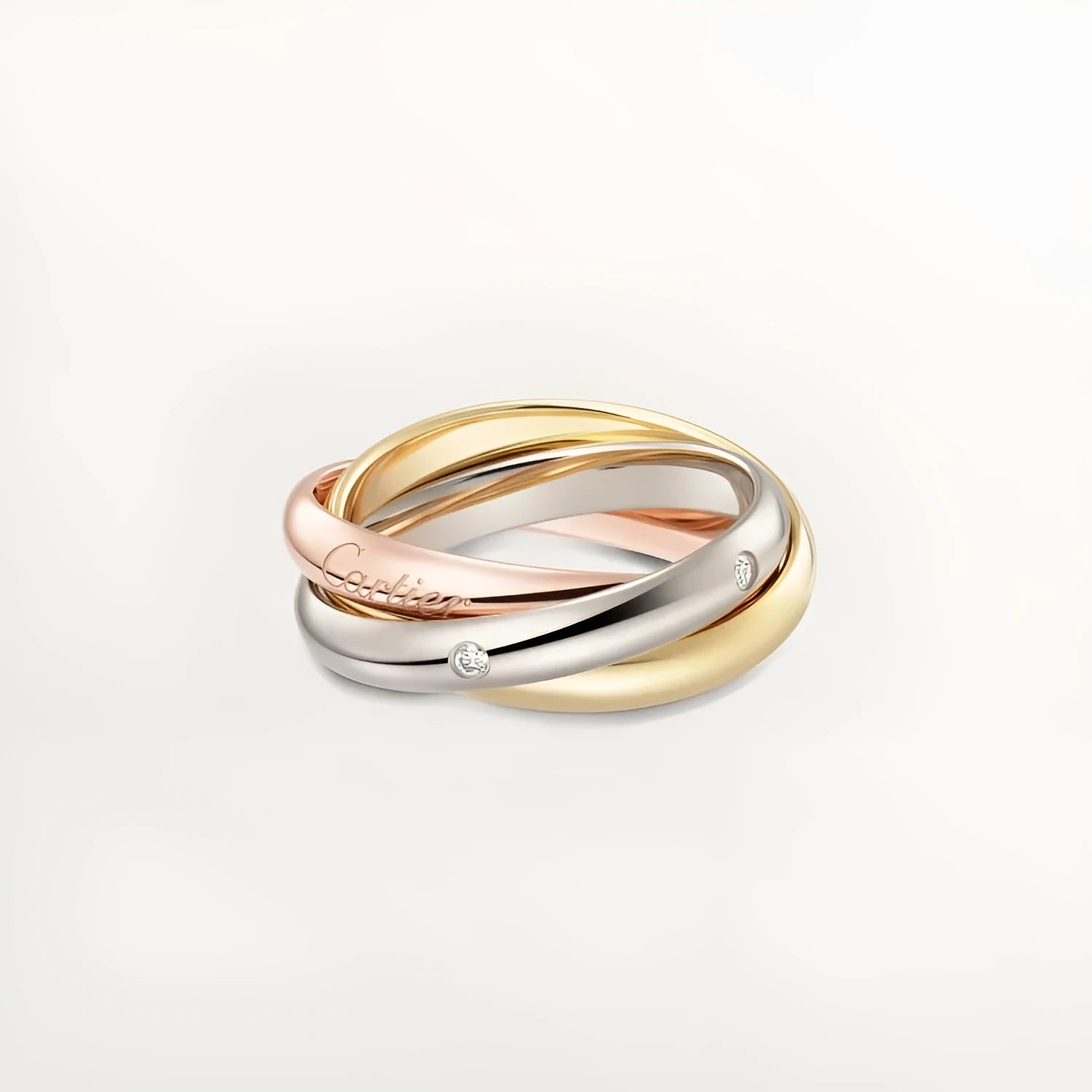Silver couple rings with full diamond option in U-shaped geometric design