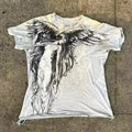 Men's short sleeve cartoon print t-shirt in colour HQ929 on a hanger