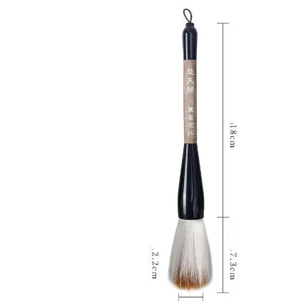 Large traditional Chinese painting brush with wolf and sheep hair bristles in big bucket handle