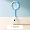 White blue pet pooper scooper with cloud shape jaw design for dog and cat waste cleanup