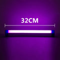 Rechargeable LED tube light stick in blue and purple colours with dimmable RGB lighting