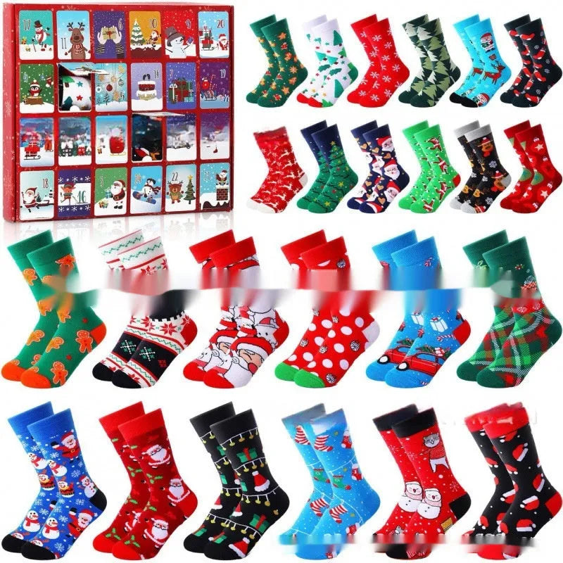 Christmas Socks Blind Box resin craft decoration with plastic components for holiday party displays