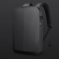 PC blister hard case computer bag with combination lock in silver, 45x30x8cm, business commuting style