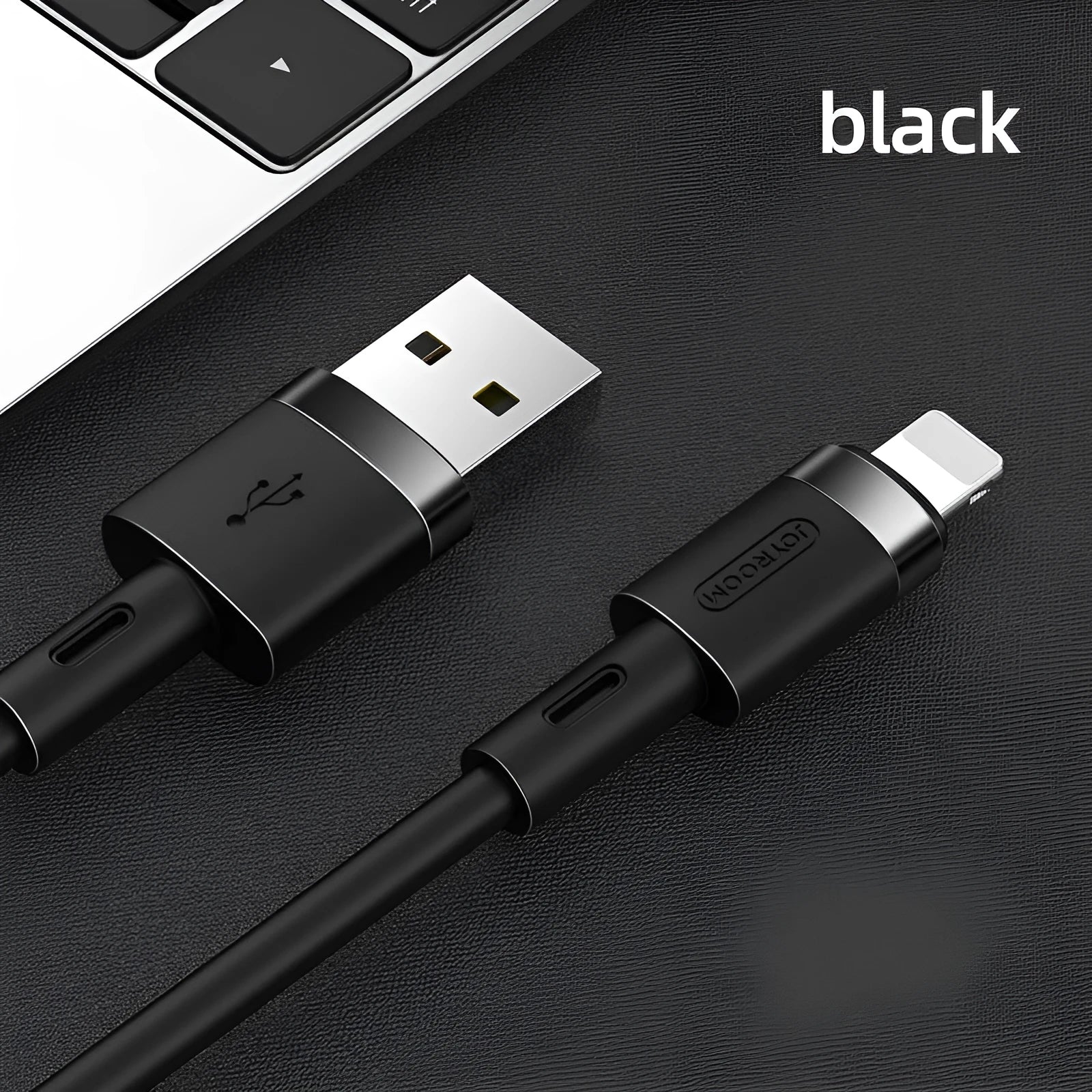 Type-C charging cable in multiple colours showing straight connector design and 1.2 metre length