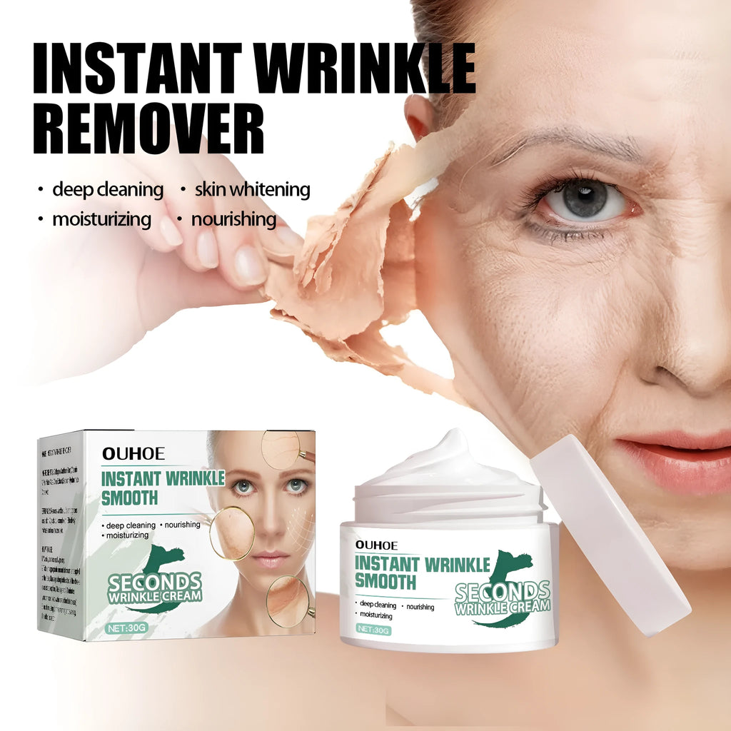 30g anti-ageing anti-wrinkle face cream jar with hydrating properties