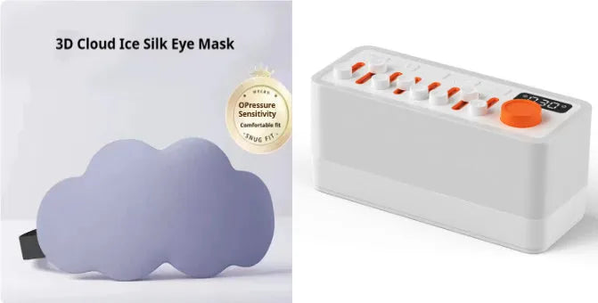 White noise sleep sound machine with Bluetooth speaker and seven-color RGB night light