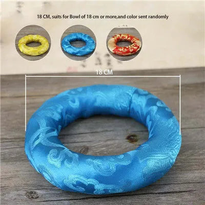 Tibet singing bowl ring copper seven metals meditation feng shui ornament black gold sizes 8.5cm to 18cm