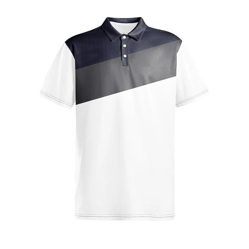 Men's loose fit grey T-shirt with a detailed 3D digital colour matching print on the front.