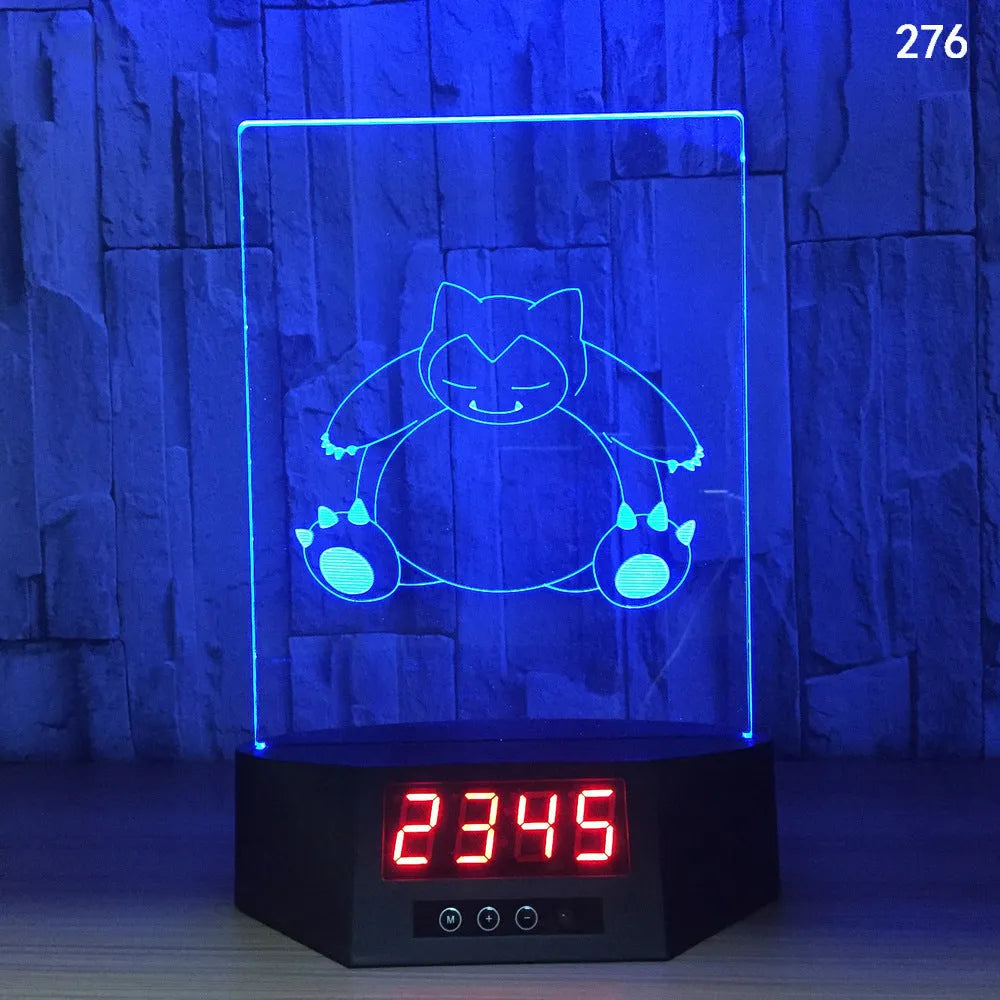 3D glowing electronic dolphin night light with remote control on table