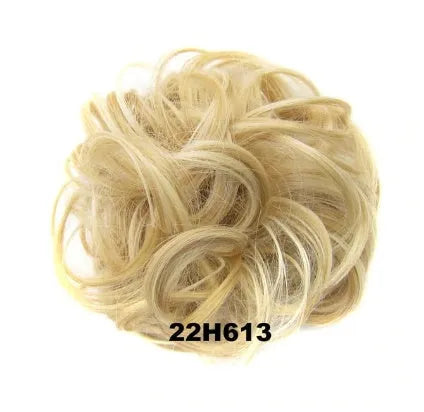 Hair ring adjustable wig band in burgundy colour on white background