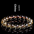 Natural citrine scattered beads ball bracelet in polished 7A or 6A grade, showing original design.