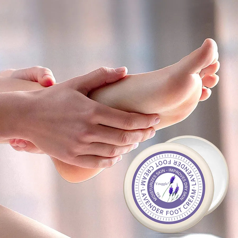 Lavender Anti Fungal Foot Repair Cream 15g tube with lavender design for dead skin removal and moisturising foot care