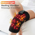 Grey hot compress red light therapy knee brace with rechargeable battery for shoulder and elbow joint relief
