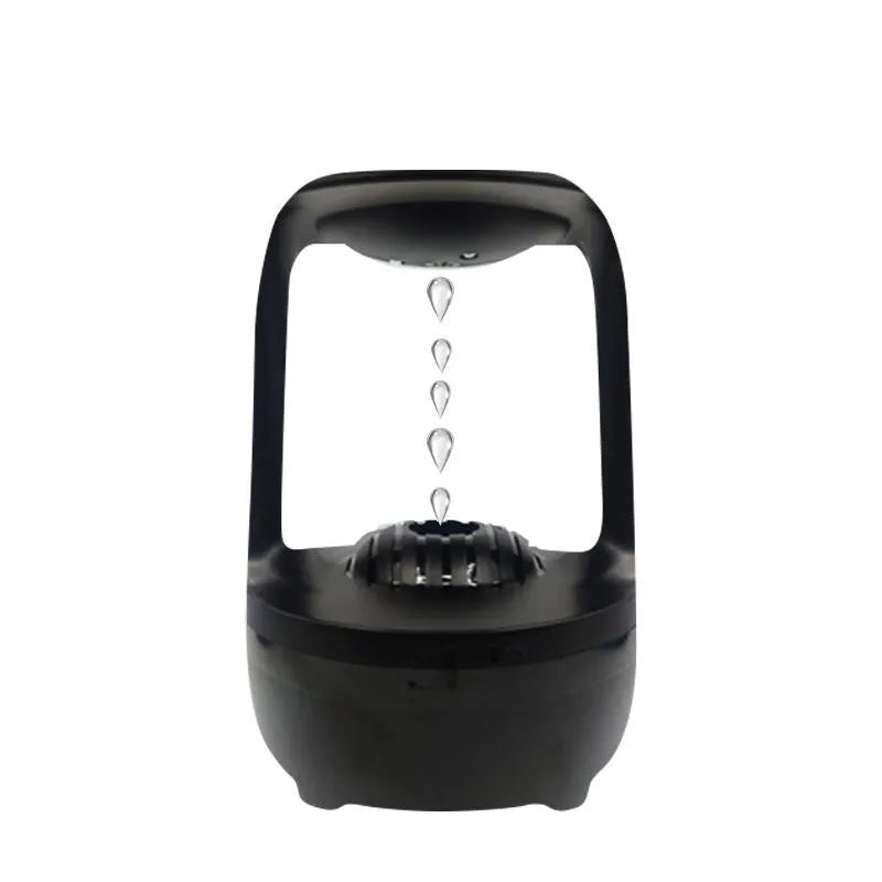 Anti gravity water drop humidifier with 500ml capacity and USB power in black or white colour