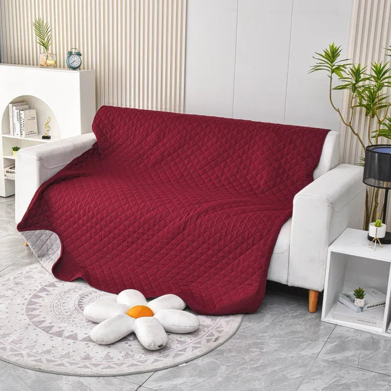 Reversible waterproof dog blanket sofa cover in multiple colours and sizes for furniture protection
