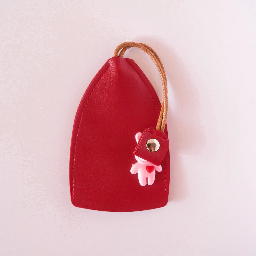 Universal large capacity car key case in five colour options with PU leather construction