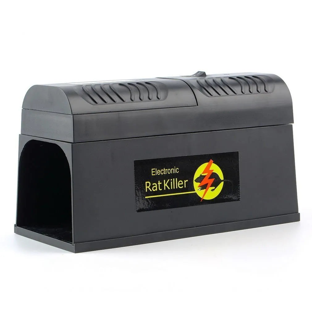 Black high voltage rodent killer electrical pest control device with plug options