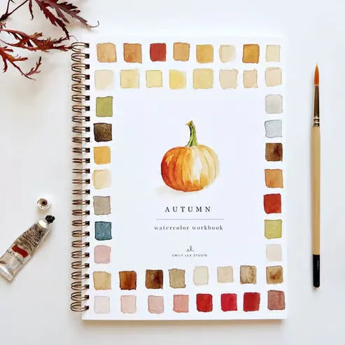 Portable watercolour exercise book with birds theme, 23x16.5cm paper pad for beginners
