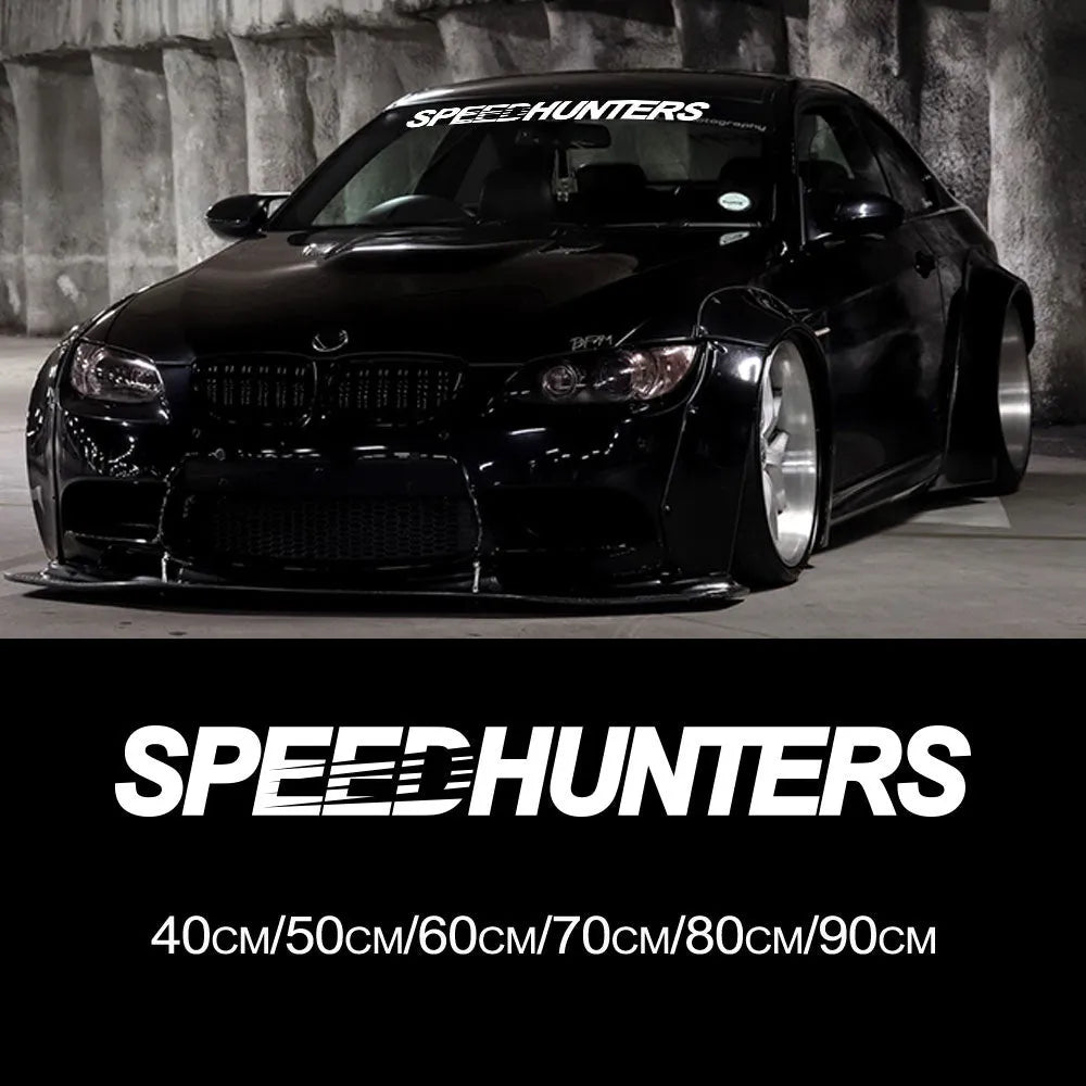 Speed Hunters reflective vinyl car sticker 59cm by 10cm for rear gear application