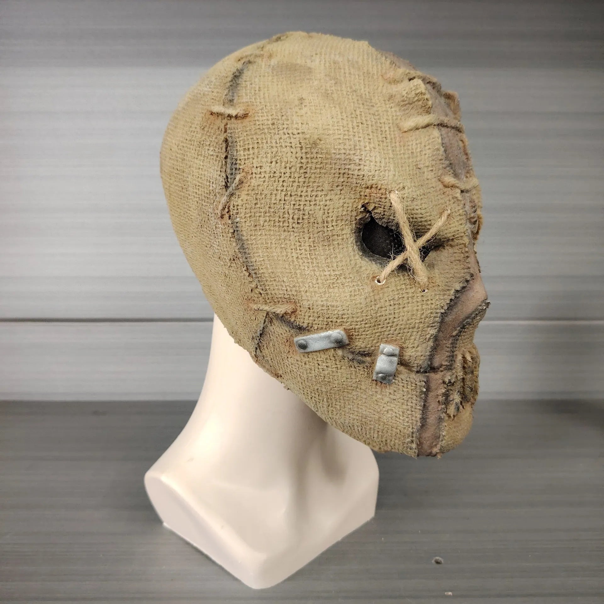 Scar skull horror latex mask head cover for Halloween and costume DIY