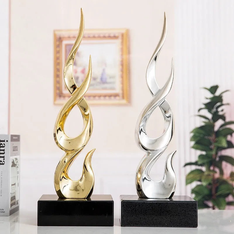 Handmade high-rise resin decoration for festivals in gold, silver, blue gradient, or custom colours