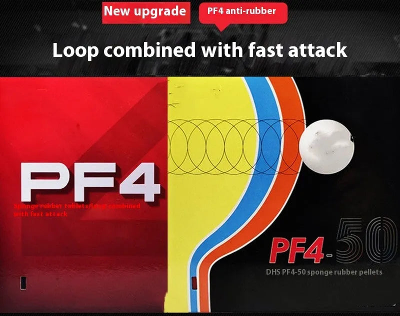 PF4-50 Fast Attack Sticky Classic table tennis racket with anti-rubber surface and wooden handle