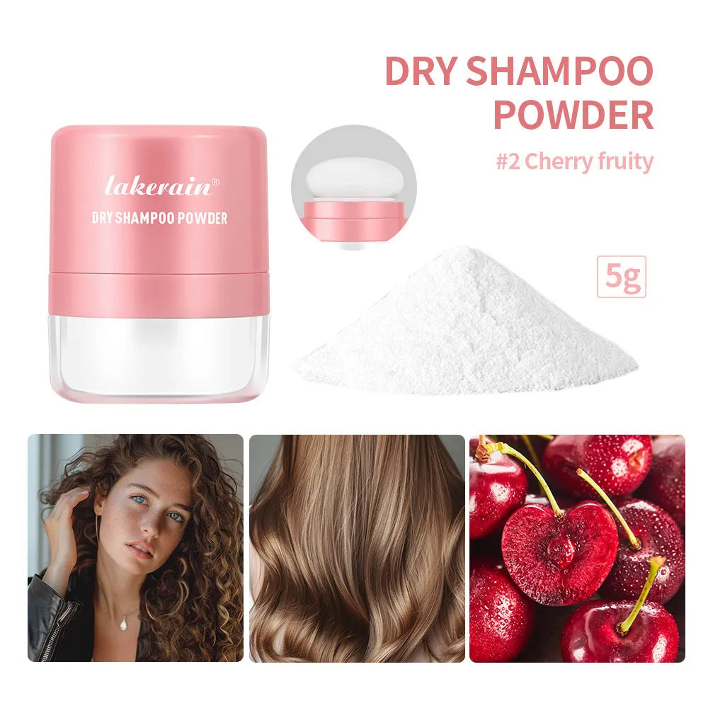 5g disposable hair dry cleaning powder with sponge headband and mirror for bangs refresh