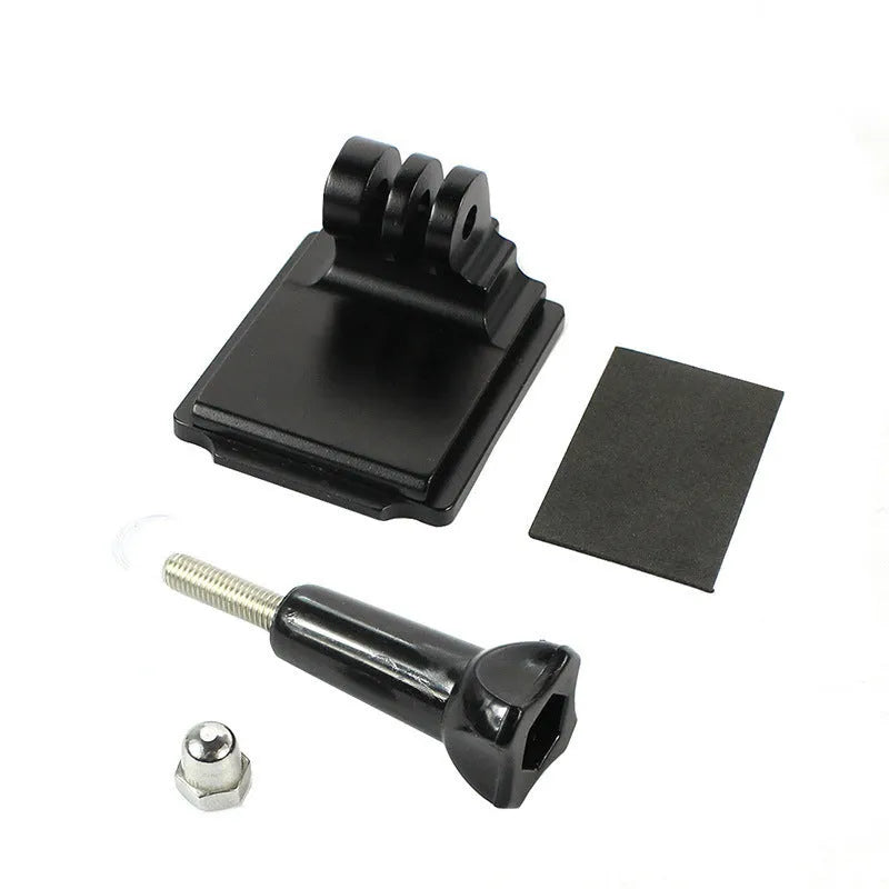 Black aluminium alloy helmet holder extension rod with quick release bracket for GoPro Hero 3 and Hero 4 cameras