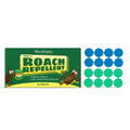 Cockroach bait paste pest control kit with sixteen bait stations and adhesive backing for indoor household use
