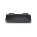 Black silicone glasses case mounted on a Tesla Model 3 or Y central armrest.