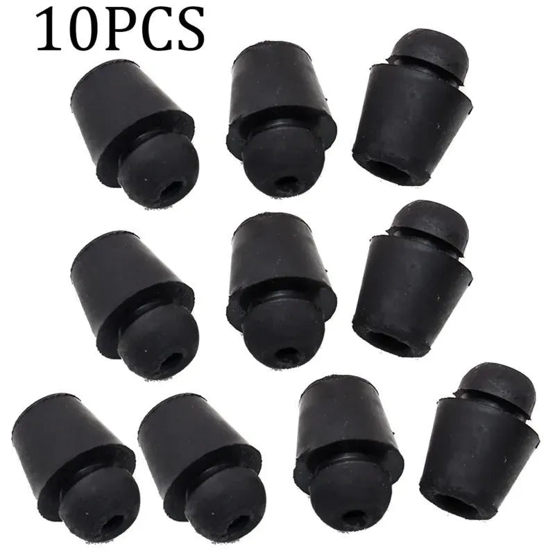 Ten rubber automobile buckle clips with shock absorption function for vehicle interiors