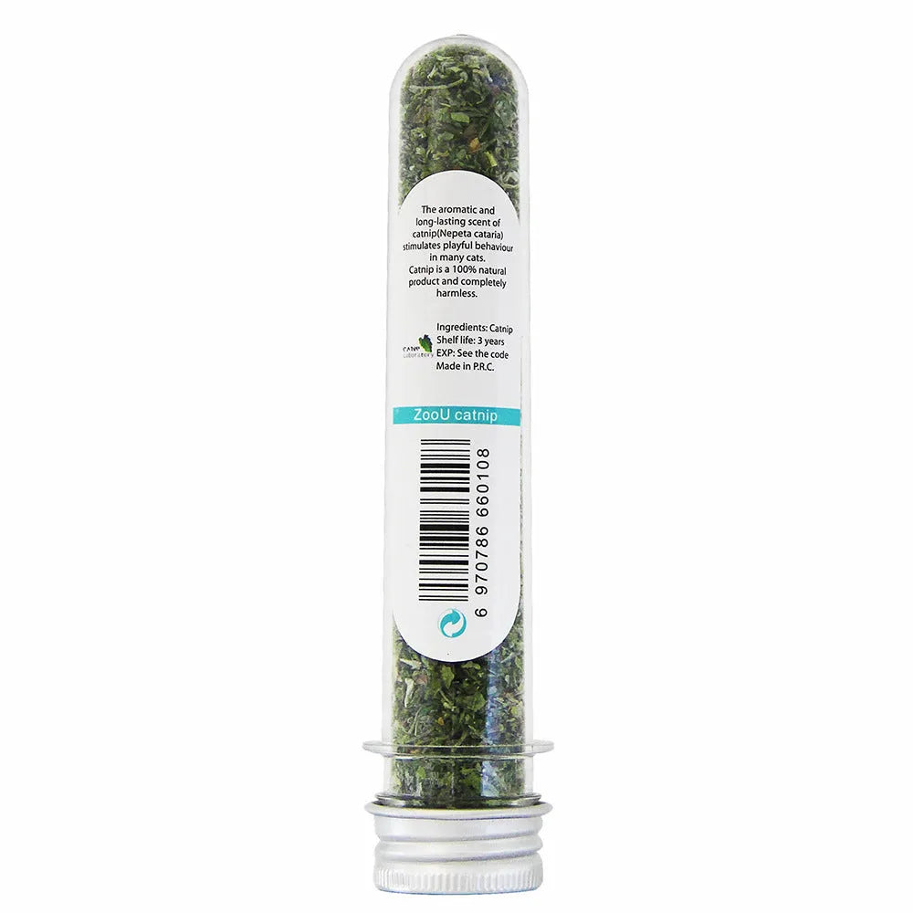 Catnip tea powder in a bottle for cats, 20g net weight, 280ml capacity