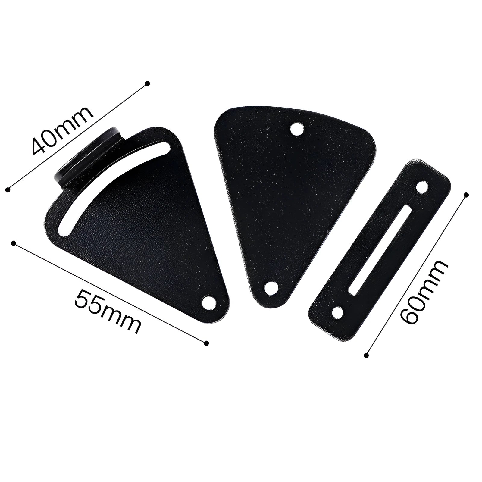 Black stainless steel sliding barn door lock for interior doors.