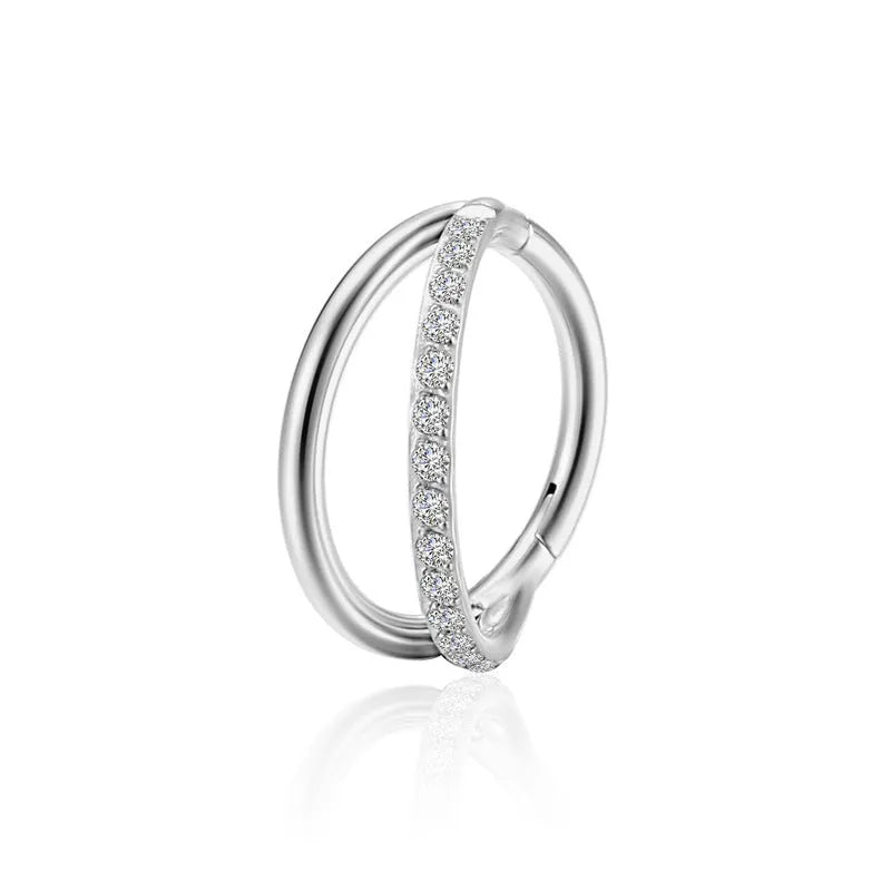 Titanium alloy nose ring F136 piercing jewellery in multiple colours and sizes