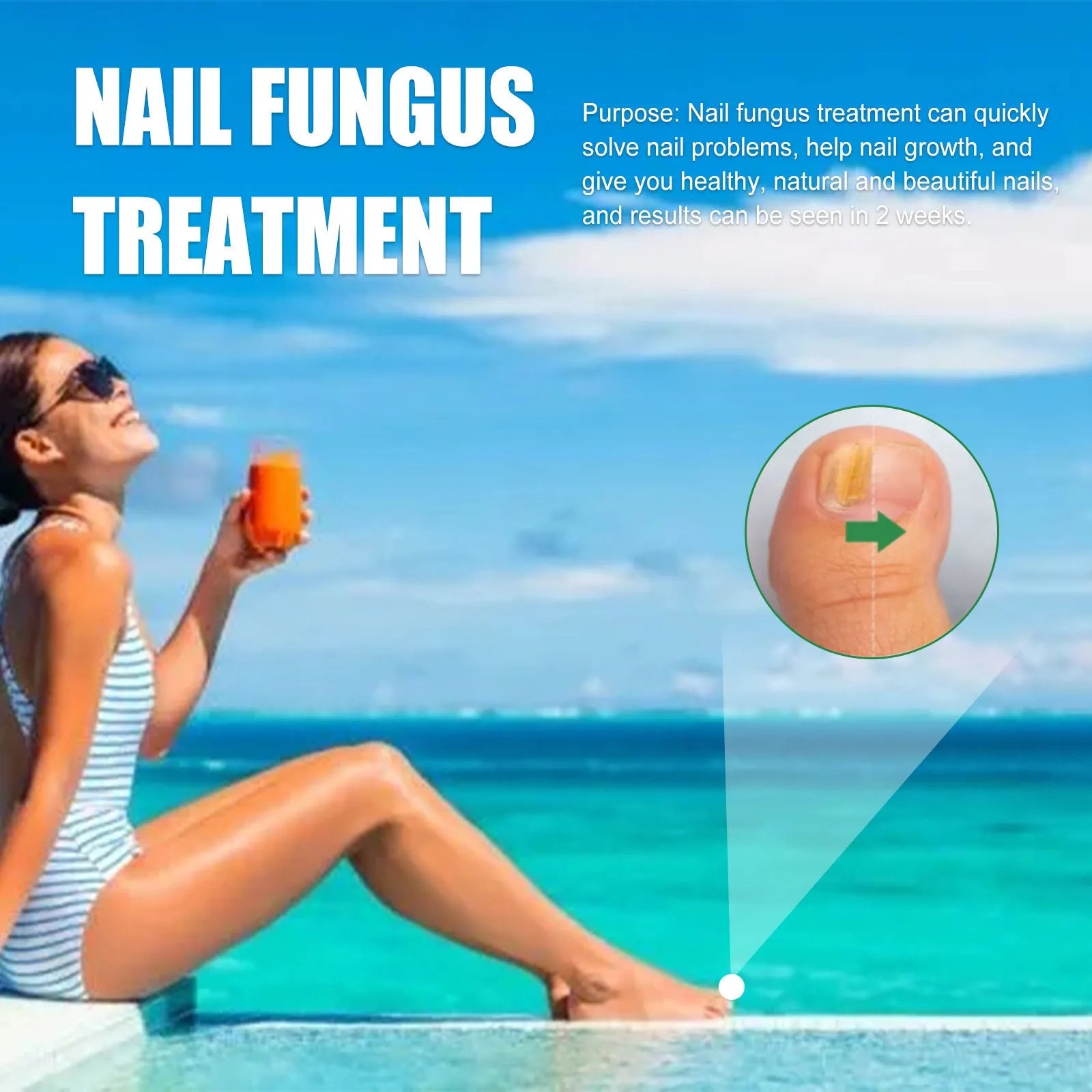 30ml bottle of tea tree oil nail repair fluid for hand and foot nail care