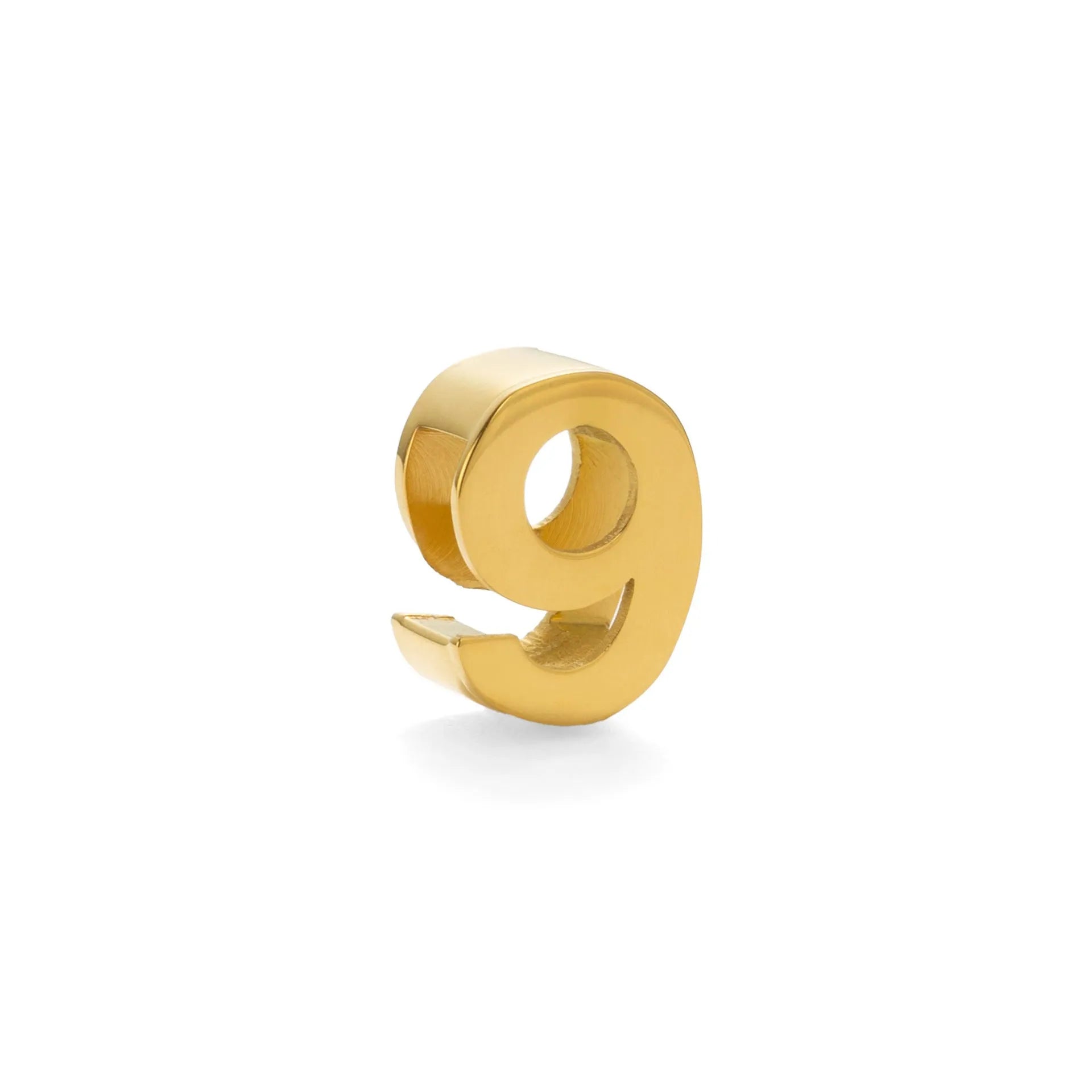 Gold electroplated titanium steel necklace with the letter 'A' pendant on a 40.5cm chain.