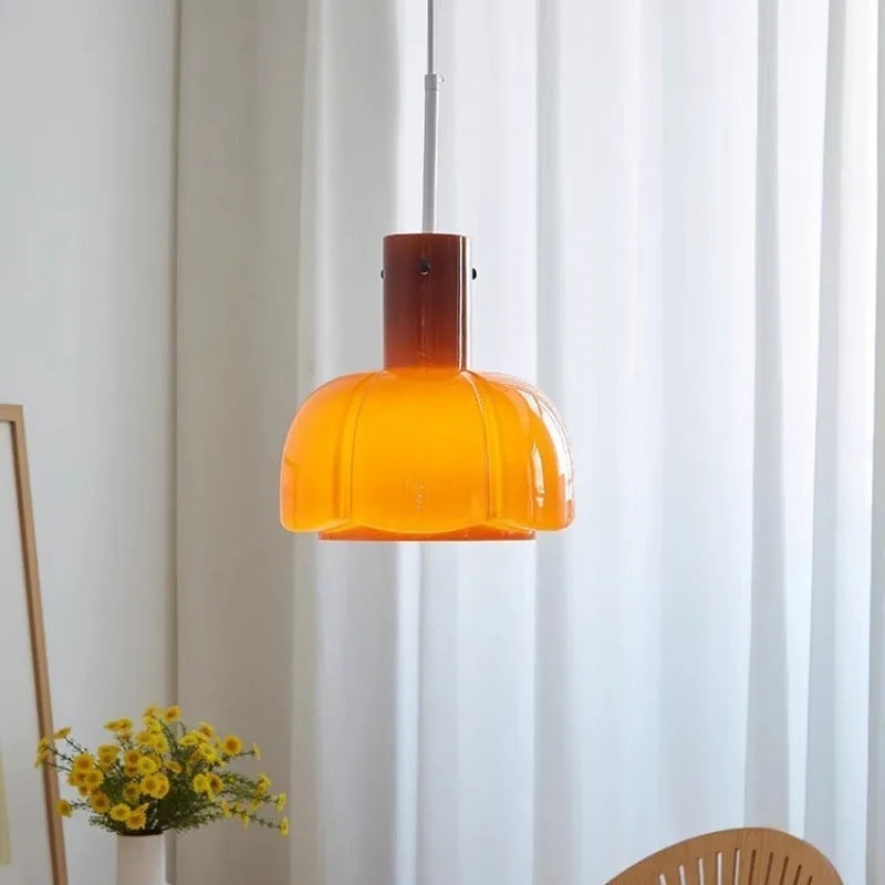 Medieval glass bud vintage chandelier pendant light in retro colours
